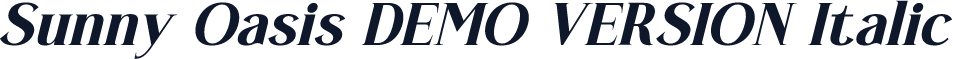 Sunny Oasis DEMO VERSION Italic