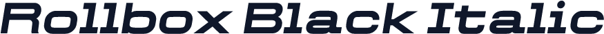 Rollbox Black Italic