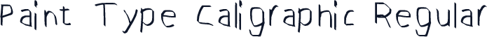 Paint Type Caligraphic Regular
