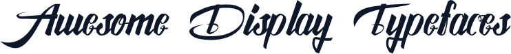 Awesome Display Typefaces