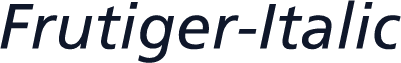 Frutiger-Italic