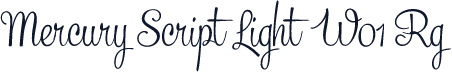 Mercury Script Light W01 Rg