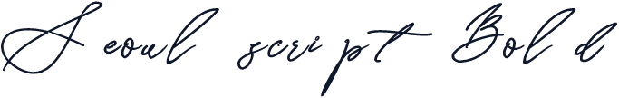 Seoul script Bold