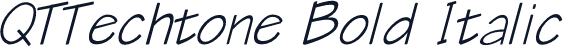 QTTechtone Bold Italic
