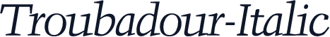 Troubadour-Italic