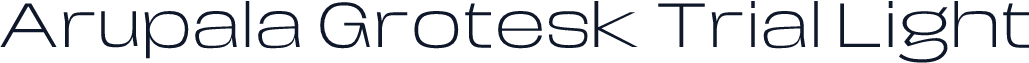 Arupala Grotesk Trial Light