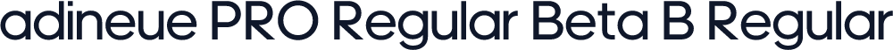 adineue PRO Regular Beta B Regular