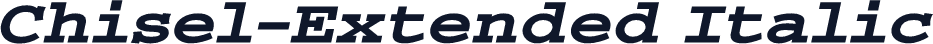 Chisel-Extended Italic