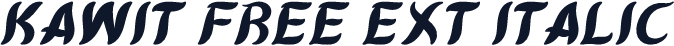 Kawit Free Ext Italic
