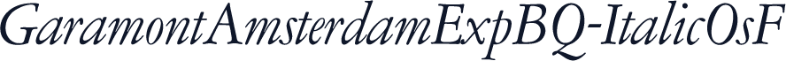 GaramontAmsterdamExpBQ-ItalicOsF