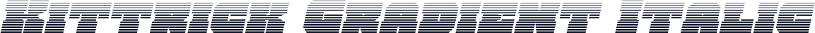 Kittrick Gradient Italic