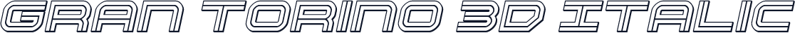 Gran Torino 3D Italic