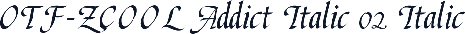 OTF-ZCOOL Addict Italic 02 Italic