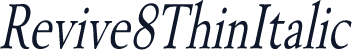 Revive8ThinItalic