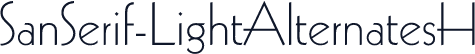 SanSerif-LightAlternatesH
