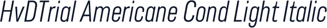 HvDTrial Americane Cond Light Italic