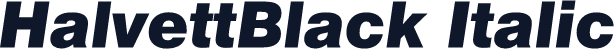 HalvettBlack Italic