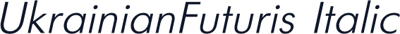 UkrainianFuturis Italic