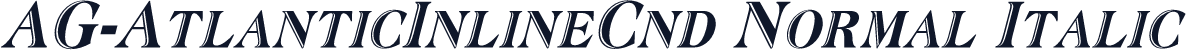 AG-AtlanticInlineCnd Normal Italic