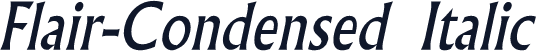 Flair-Condensed Italic