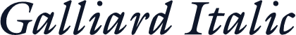 Galliard Italic