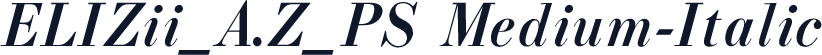 ELIZii_A.Z_PS Medium-Italic