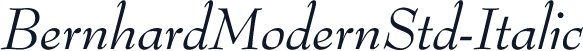 BernhardModernStd-Italic