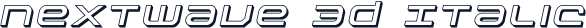 Nextwave 3D Italic