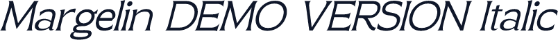 Margelin DEMO VERSION Italic