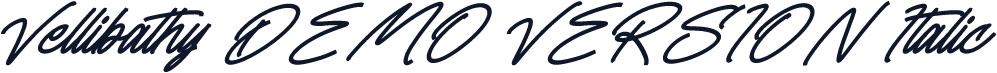Vellibathy DEMO VERSION Italic