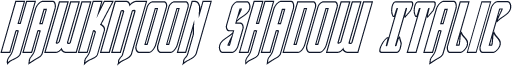 Hawkmoon Shadow Italic