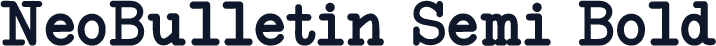 NeoBulletin Semi Bold