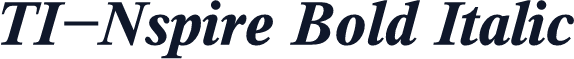 TI-Nspire Bold Italic
