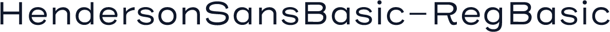 HendersonSansBasic-RegBasic