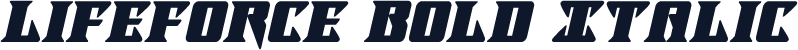 Lifeforce Bold Italic