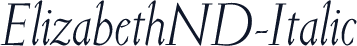 ElizabethND-Italic