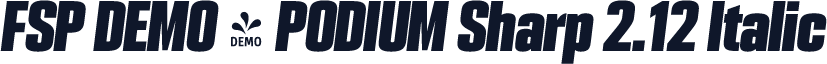 FSP DEMO - PODIUM Sharp 2.12 Italic