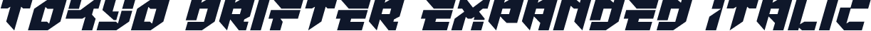 Tokyo Drifter Expanded Italic