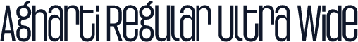 Agharti Regular Ultra Wide