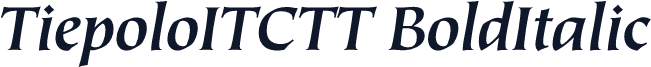 TiepoloITCTT BoldItalic