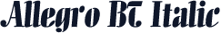 Allegro BT Italic