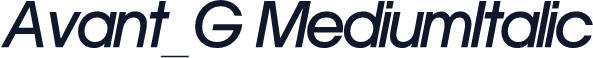 Avant_G MediumItalic