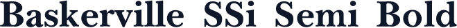 Baskerville SSi Semi Bold