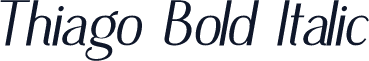 Thiago Bold Italic