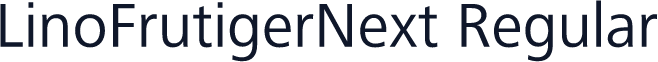 LinoFrutigerNext Regular