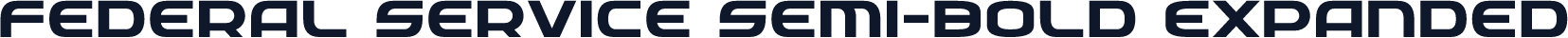 Federal Service Semi-Bold Expanded