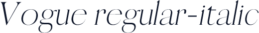 Vogue regular-italic