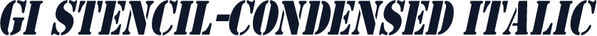 GI Stencil-Condensed Italic