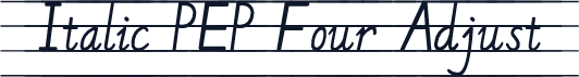 Italic PEP Four Adjust