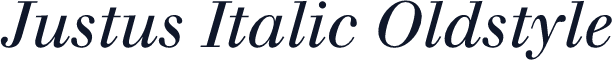 Justus Italic Oldstyle